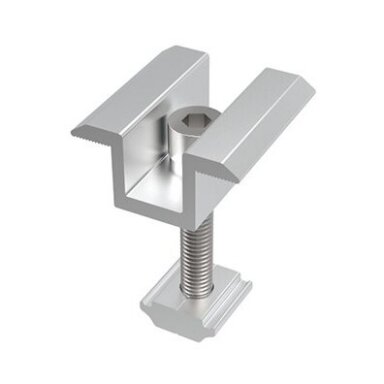Vidurinis/dvipusis prispaudėjas su M8x35mm varžtu ir veržle 30mm storio panelei