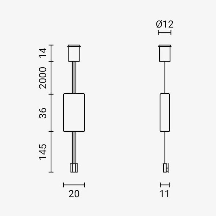 Single Door Sensor, 10cm, Black 7